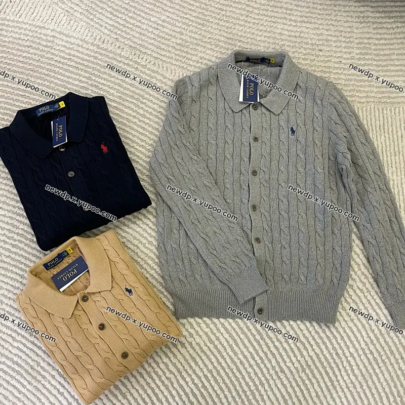 RL button sweater