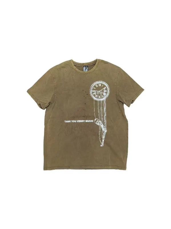 Number Nine Distressed Clock Shirt