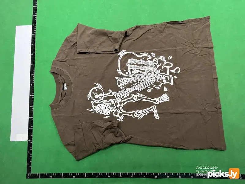 Number Nine Skeleton Guitar Shirt