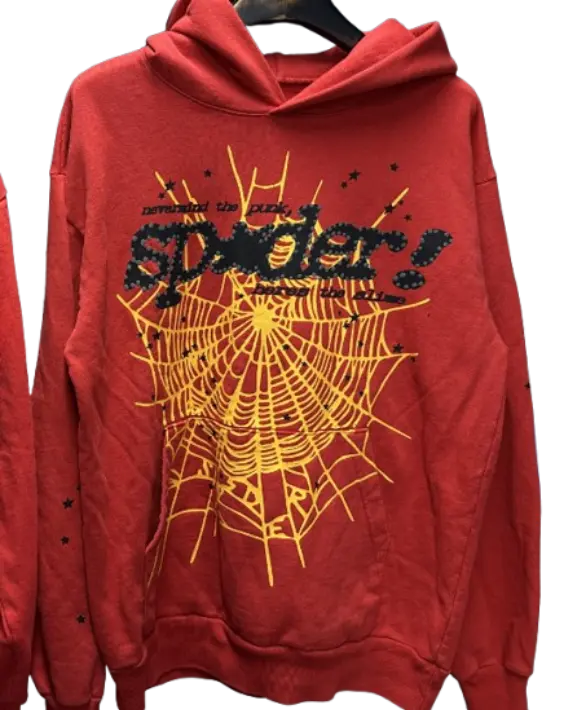 Sp5der P*NK V2 Hoodie Red