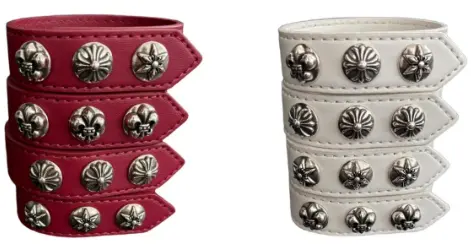More Chrome Hearts Leather Bracelets (Budget)