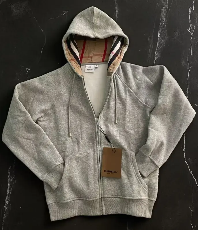 Burberry Embroidery Logo Zip Hoodie (2 Colourways)