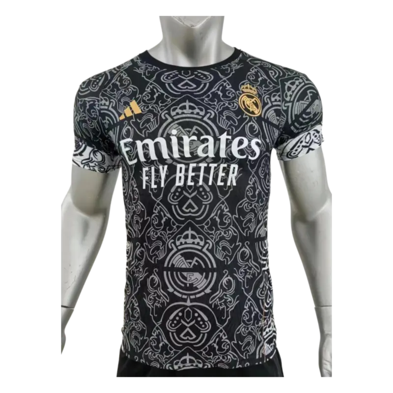 66、2425 Black Real Madrid Special Edition Jersey Player Version