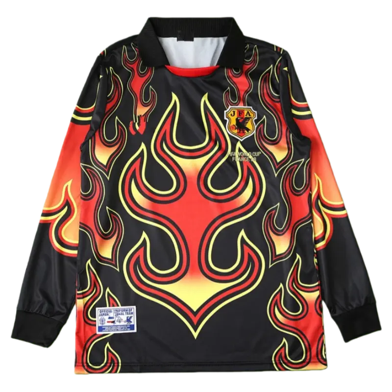 11、1998 season Japan Goalkeeper long sleeved retro Fan