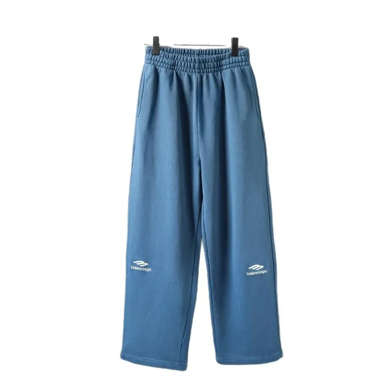 Cross-border, high-end B- brand 2025 new arrival: embroidered small logo, high-street loose-fit, couple’s style long pants now available.